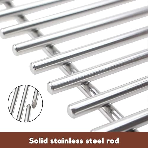 Miniatura 4 de Rejillas de parrilla para Weber Spirit 300 y Spirit II GS4 serie 300, repuesto de rejillas de acero inoxidable para Weber Spirit 310 E310 Piezas de