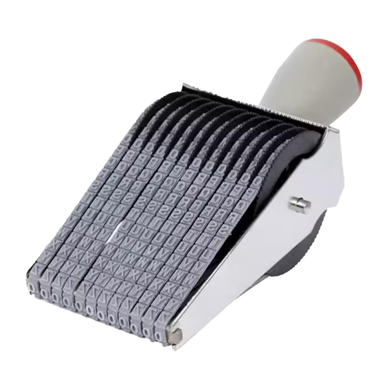 ECOMISTIQ Rolling Wheel Personalized Alphabet Date Stamper for Office Planner Document 12 Digits-image-18