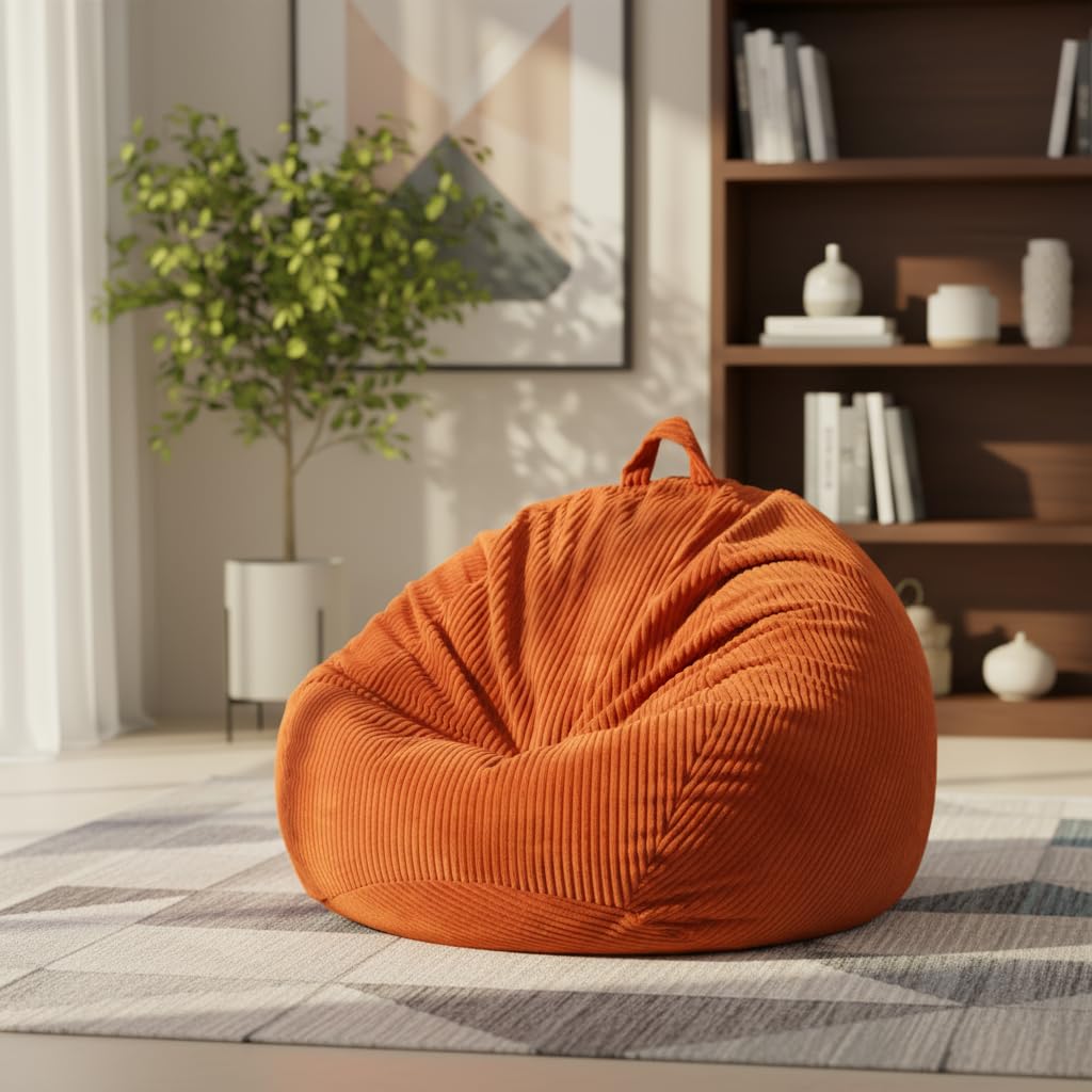 Amazon.com: ZhenLives Stuffed Animal Storage Bean Bag Chair Cover