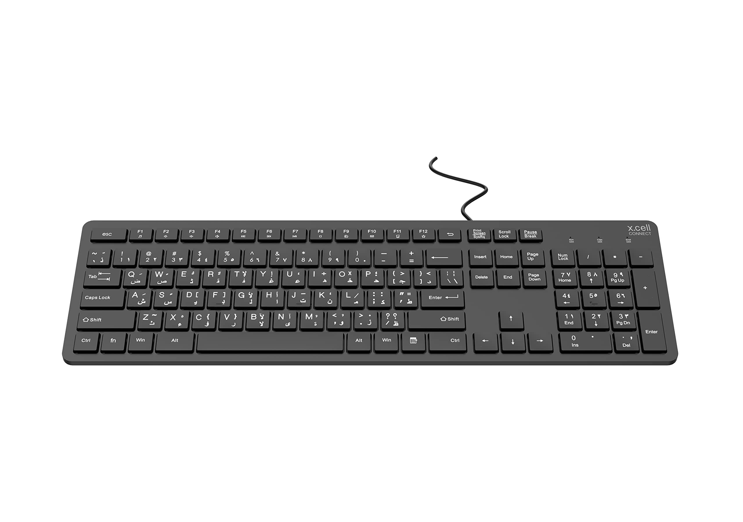 Buy X.cell Wired Precision Keyboard KB101W, Dual ArabicEnglish Full