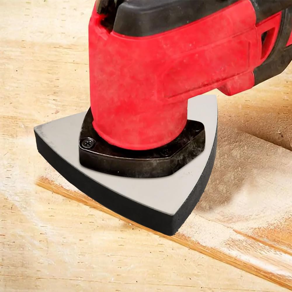 Lastra abrasiva triangolare, multiutensile da 93 mm, con carta abrasiva triangolare per levigare superfici, metallo, plastica e pietra