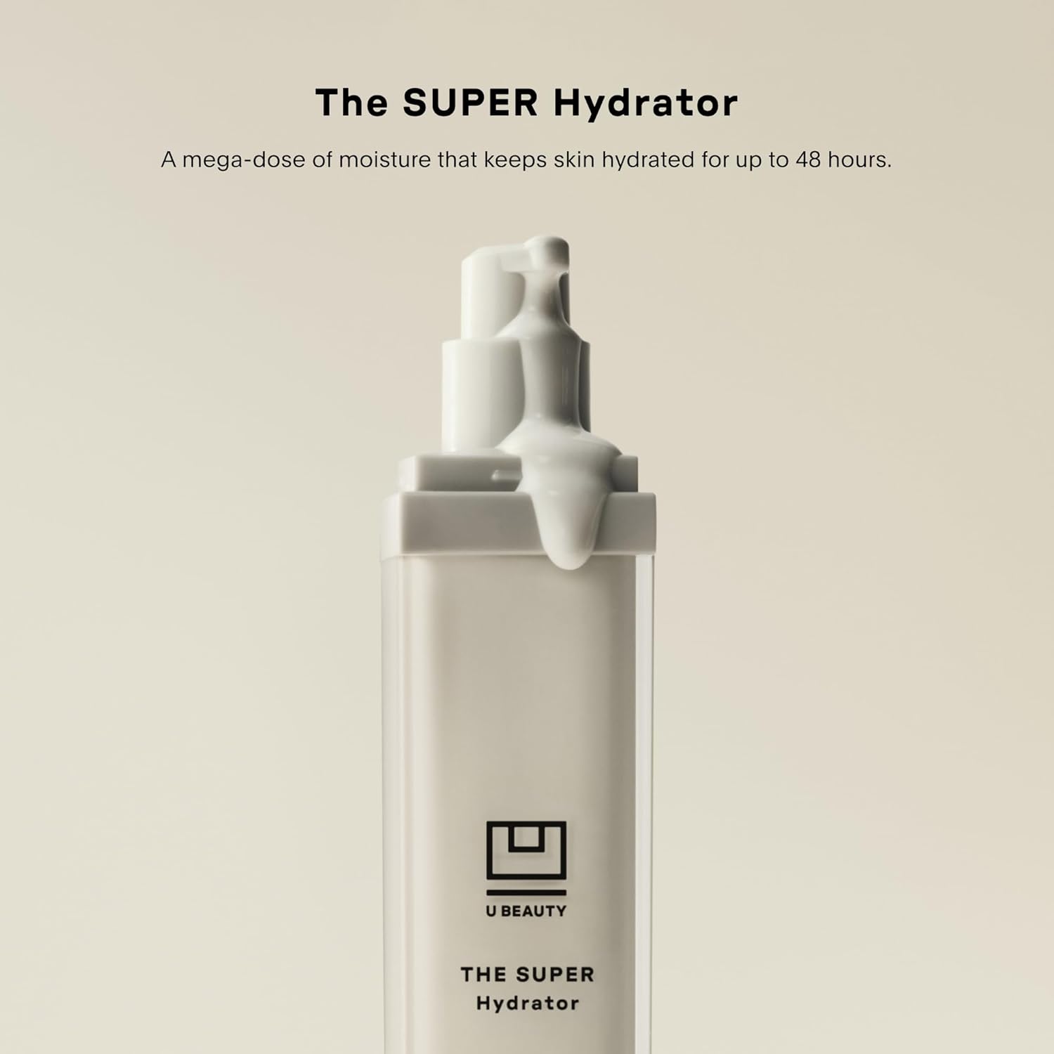 U Beauty The SUPER Hydrator Hyaluronic Acid Moisturizing Cream - Mega-Dose Skin Hydrator with Peptides and Grapeseed Oil for Supple, Smooth, and Softer-Looking Skin For Up To 48 Hours - 4 fl oz