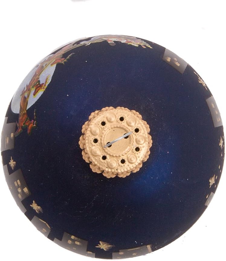 Kurt Adler New York Santa Skyline Painted Ball Ornament, 2-5/8-Inch - Image 3