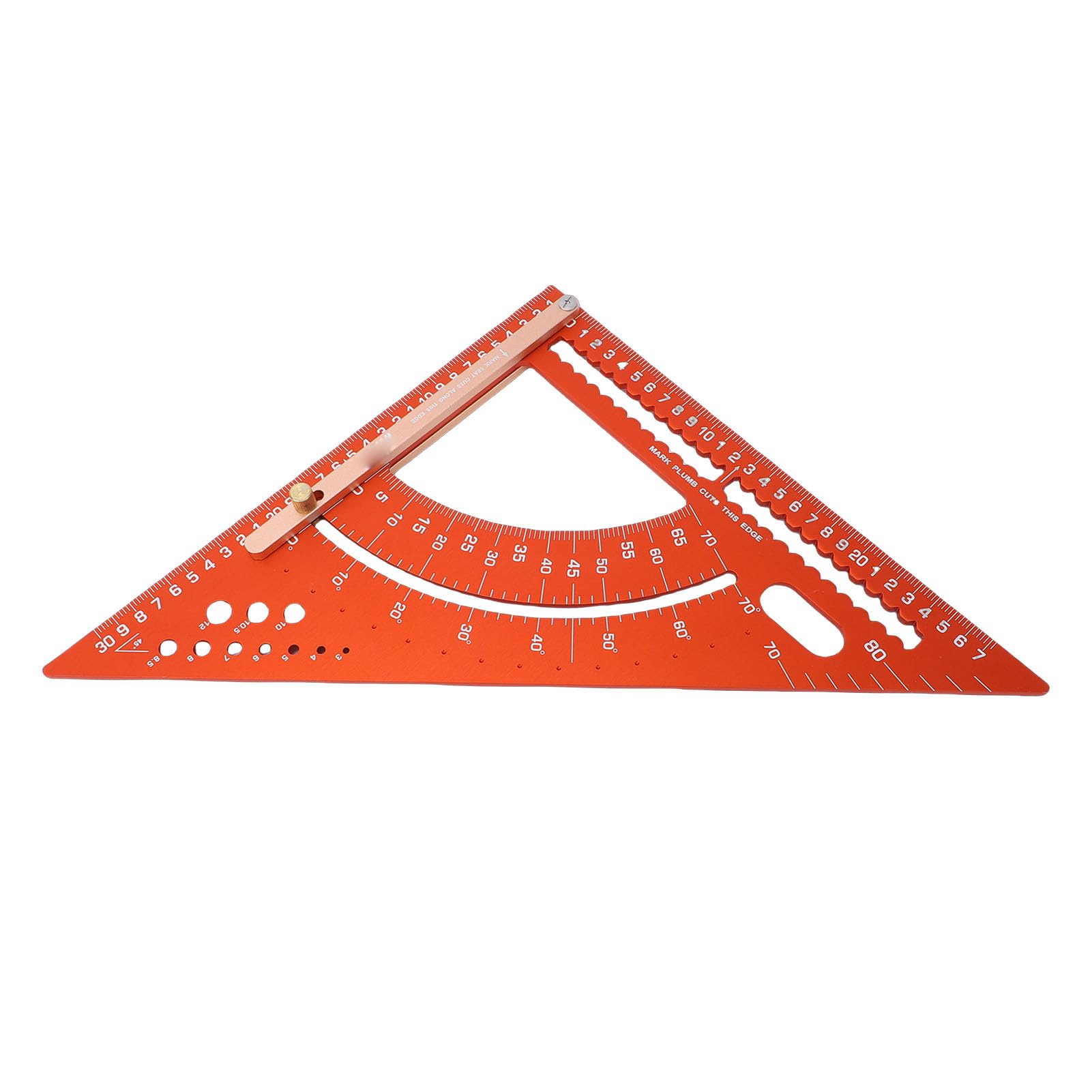 Asixxsix Escuadra de Viga, Escuadra de Carpintero de Aleación de Aluminio con Transportador y Regla de Inglete para Carpintería, Herramienta de Medición de ángulos y Guía de Corte