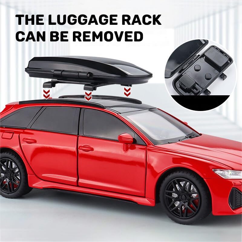 Image of Magicwand Die-Cast 1:24 Scale Auudi Luggage【Large】 with 6 Openable Doors,Lights & Music【Random Color】【Pack of 1】