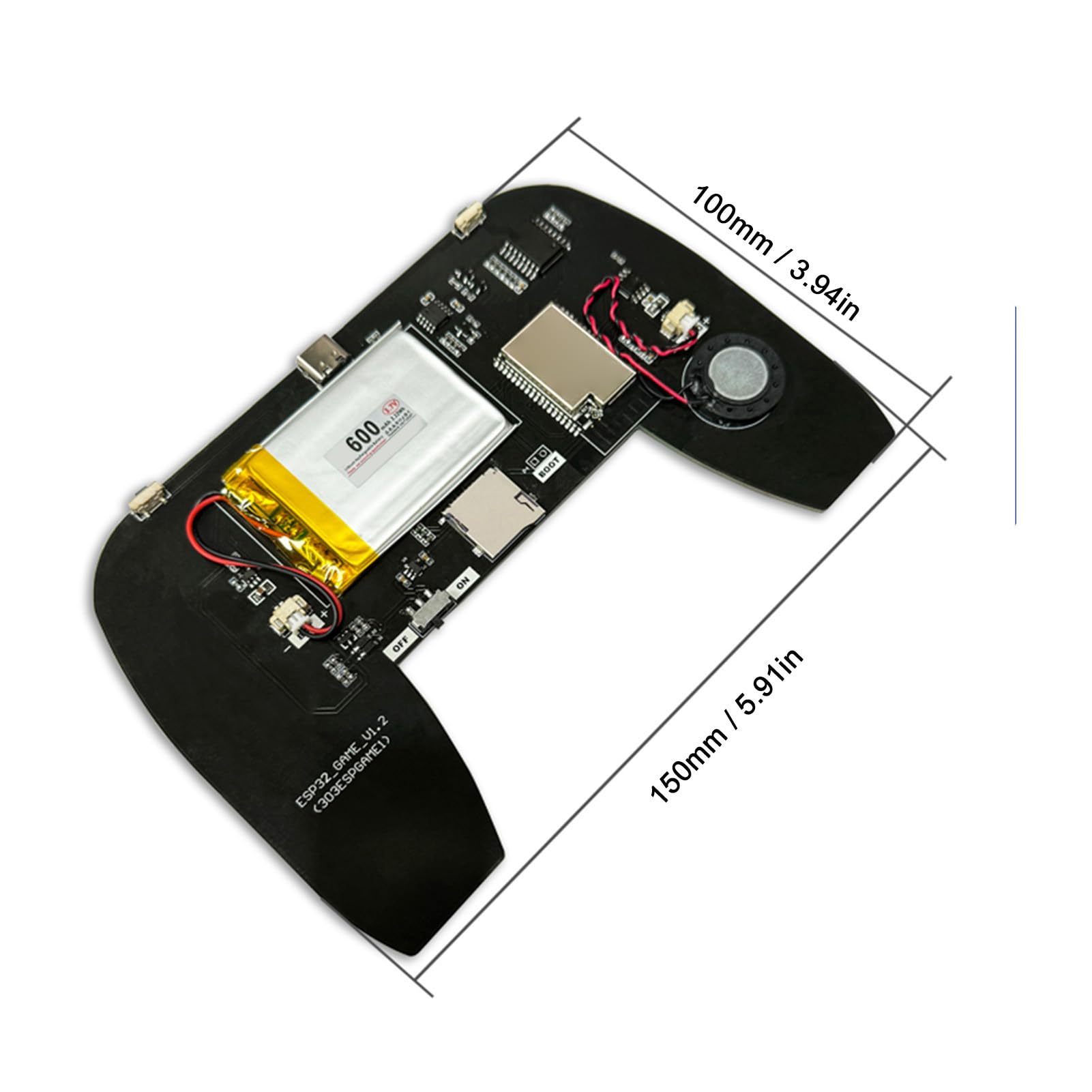 Walfront Consola de Juegos FC Módulo de Consola de Juegos de Portátil Retro con Pantalla TFT de 2, 4 Pulgadas Sonido MP3 y Batería de 600 MAh para Tiempo Libre [video game]