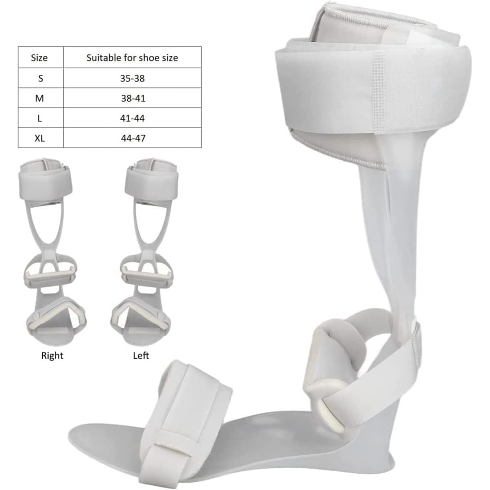 Ortesis de Caída del Pie, Soporte Para Ortesis De Pie Y Tobillo Para Zapatos De Hemiplejía, Férula de Soporte para Pie Caído para una Mejor Marcha y Aliviar la Presión