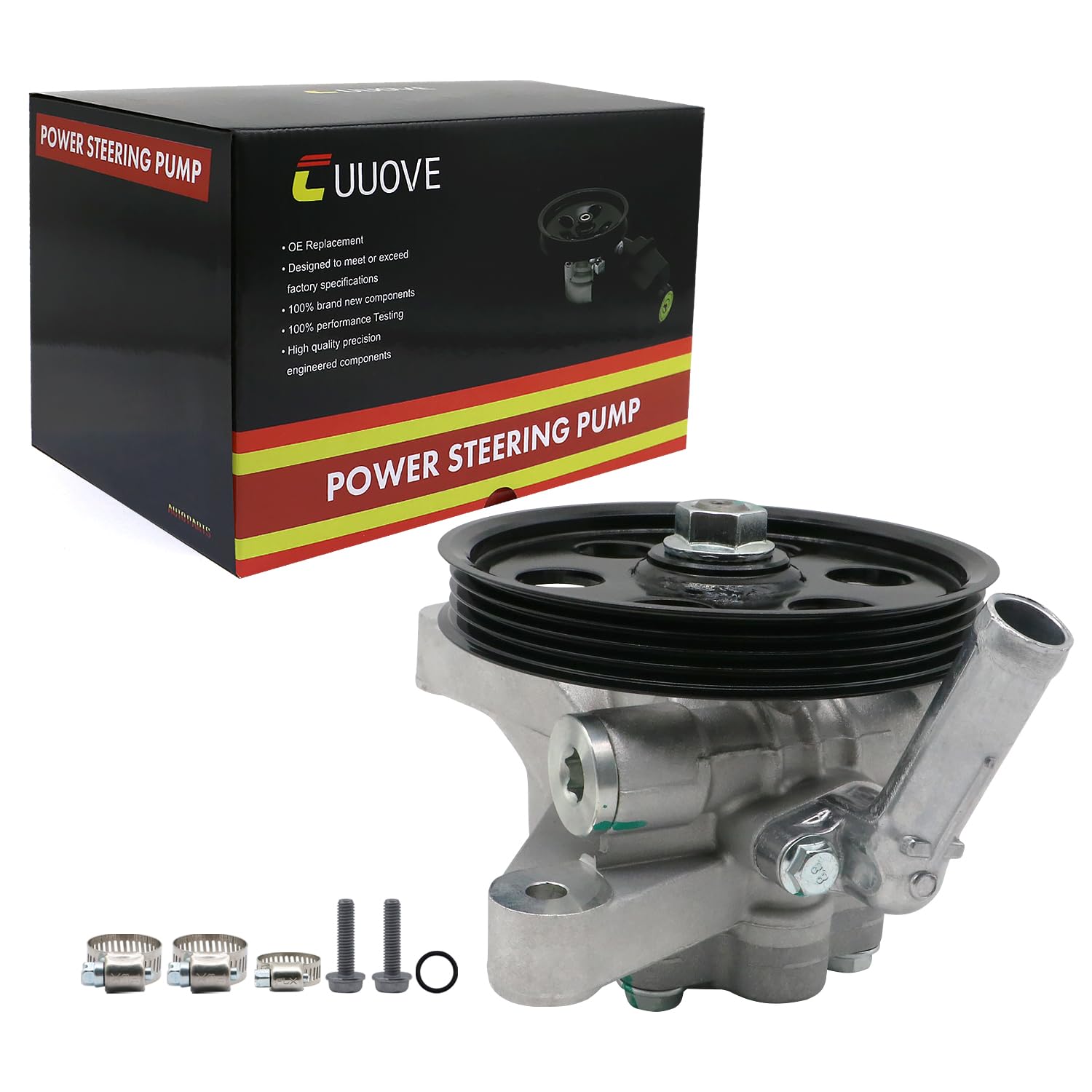21-5993 Power Steering Pump with Pulley Assembly for 1998-2002 for Honda Accord EX/LX/SE, 1999-2004 for Honda Odyssey,1998-1999 for Isuzu Oasis OE-Quality New Power Assistance Pump 21-5268