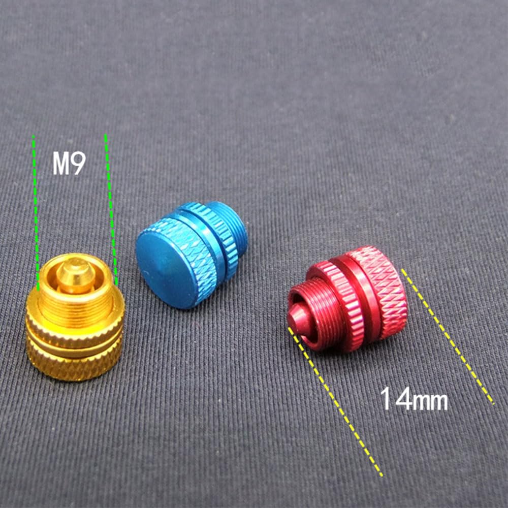 3Pcs RC Fuel Dots ?4×?12 Aluminum for RC Airplane Boat Plane Gas Line Tubing Red/Yellow/Blue