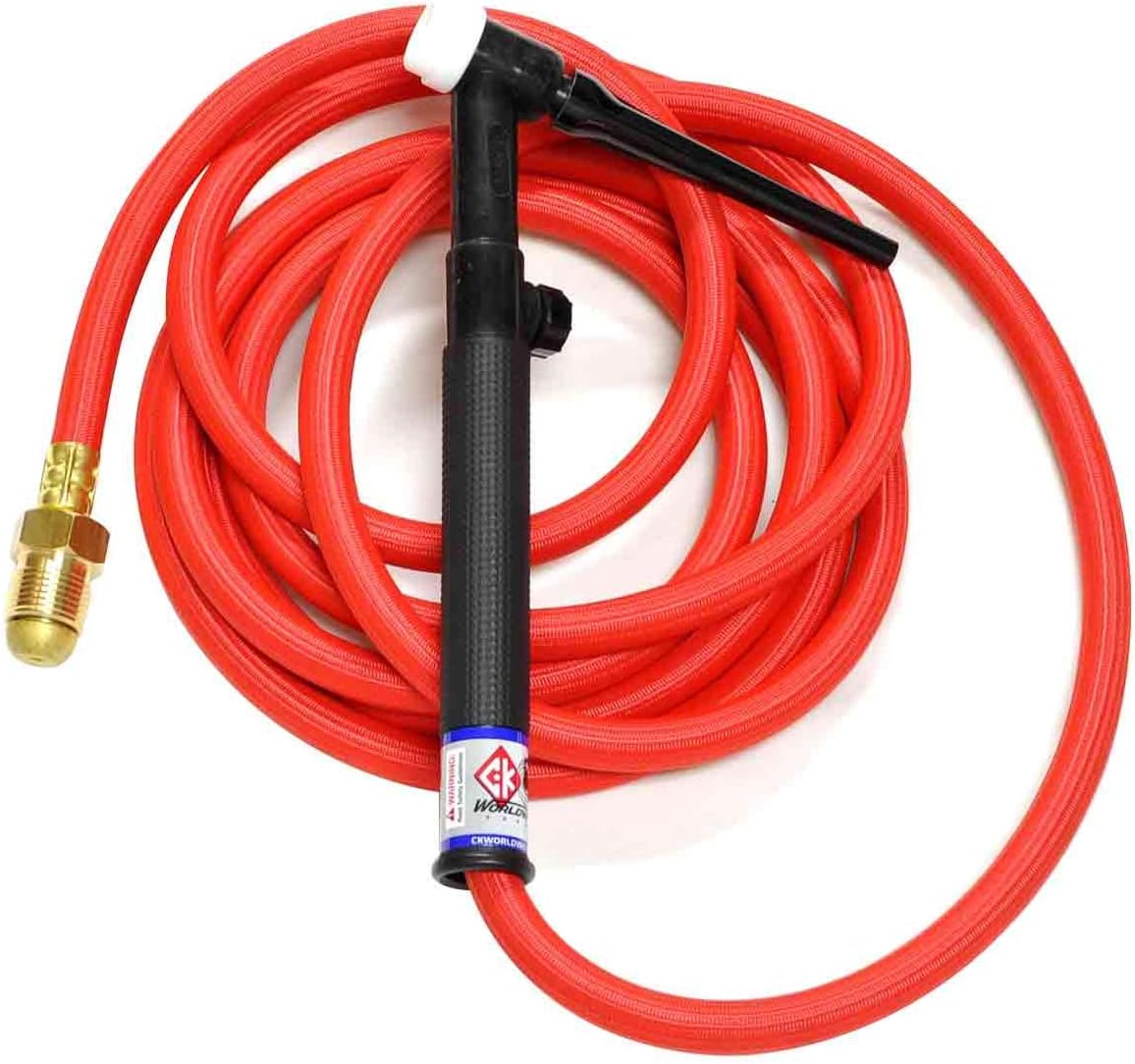 Get Popular Offer CK TL26 Air Cooled Trim-Line TIG Torch Kit, Flex, Valve, 200A, 12.5', 1-Pc, Super-Flex, TL26V-12-RSF FX