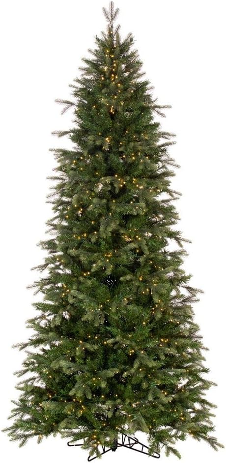 Vickerman 10' x 54" Douglas Fir Artificial Slim Pre-Lit Christmas Tree - Warm White 3mm Low Voltage LED Wide Angle Lights - Reliable and Durable - Holiday Decor