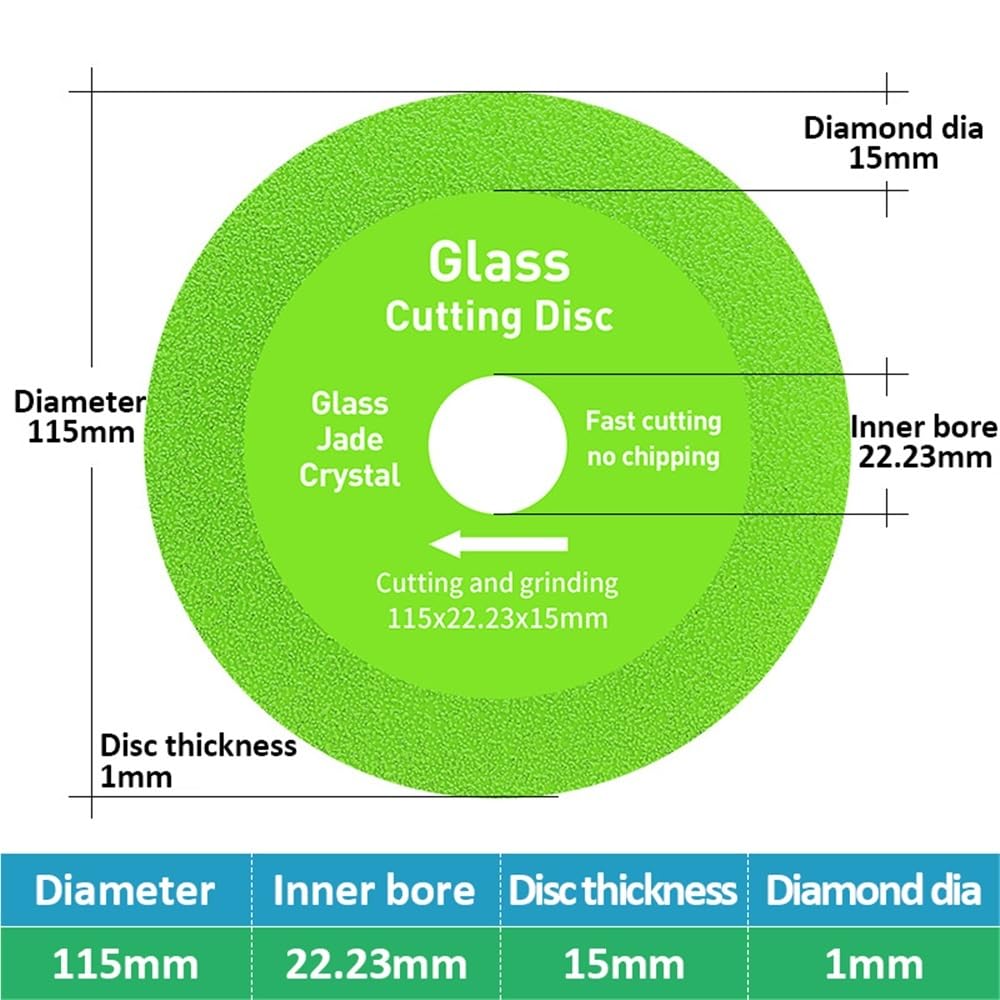 Diamentowa tarcza do pił tarczowych, Diamentowe tarcze tnące i szlifierskie wielokolorowe 100-125 mm do szkła ceramiki(Purple,100mm)