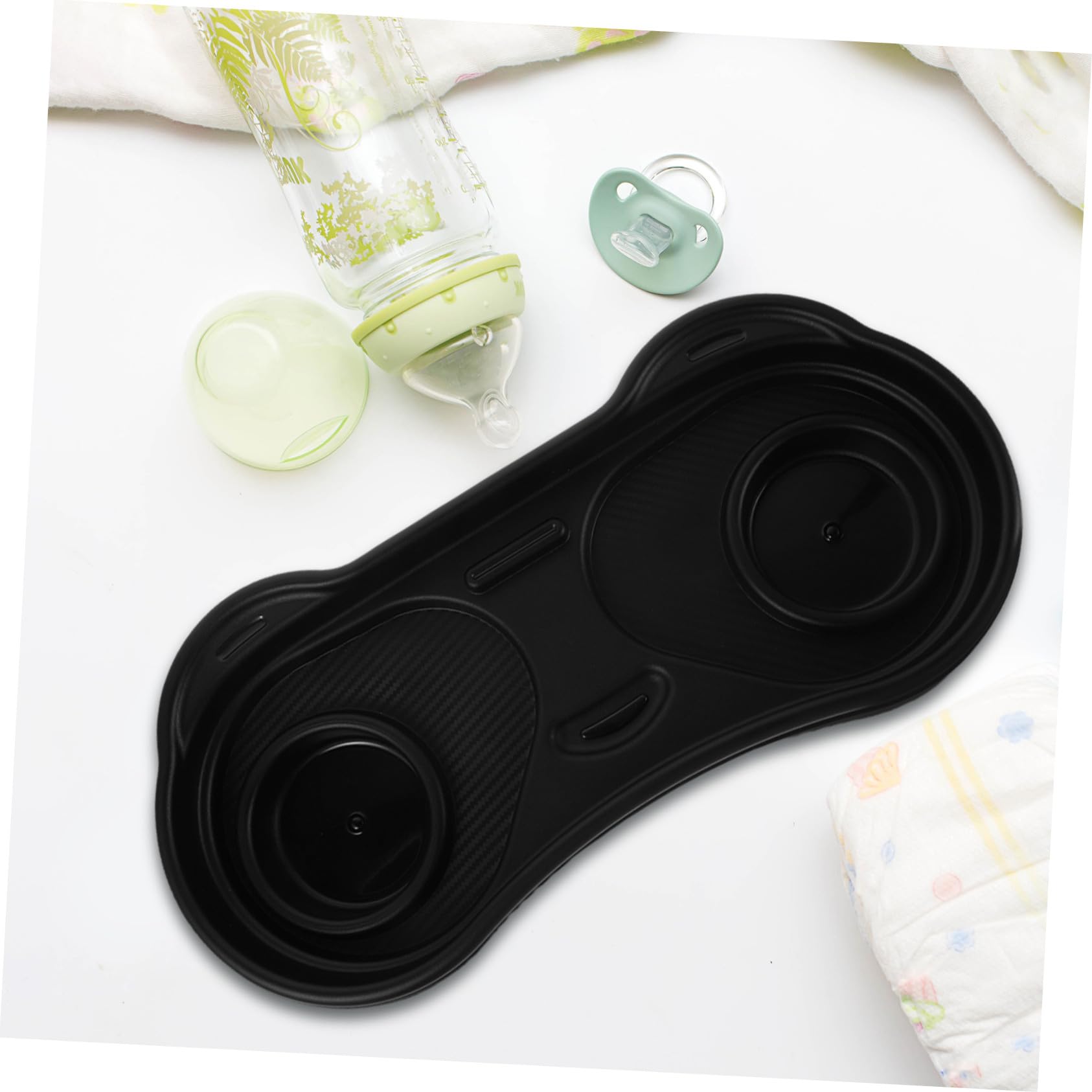 Vassoio Snack Passeggino Forma di Panda Portabicchieri e Porta Snack Rimovibile in Plastica Organizer Pratico per Facile da Pulire e Installare Accessorio Essenziale per Passeggino