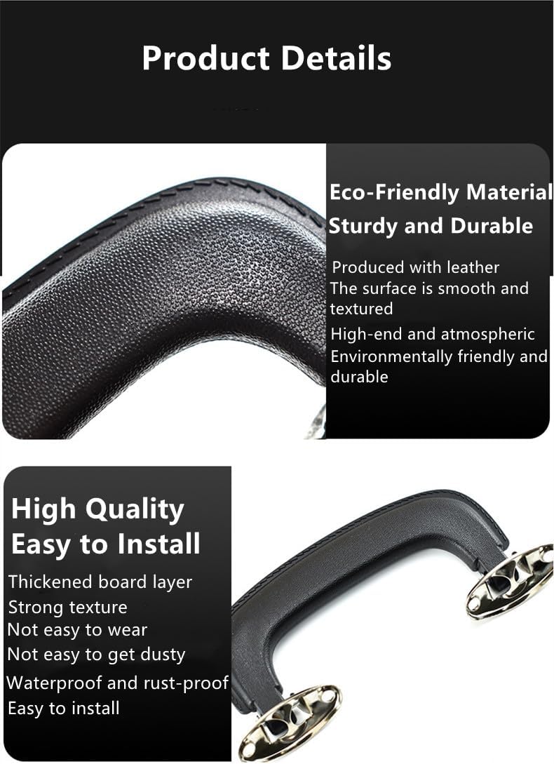 Plastic PU Leather Black Suitcase Luggage Case Handle Grip for Guitar Musical Box Handbags Replacement Handles Accessories 1PCS