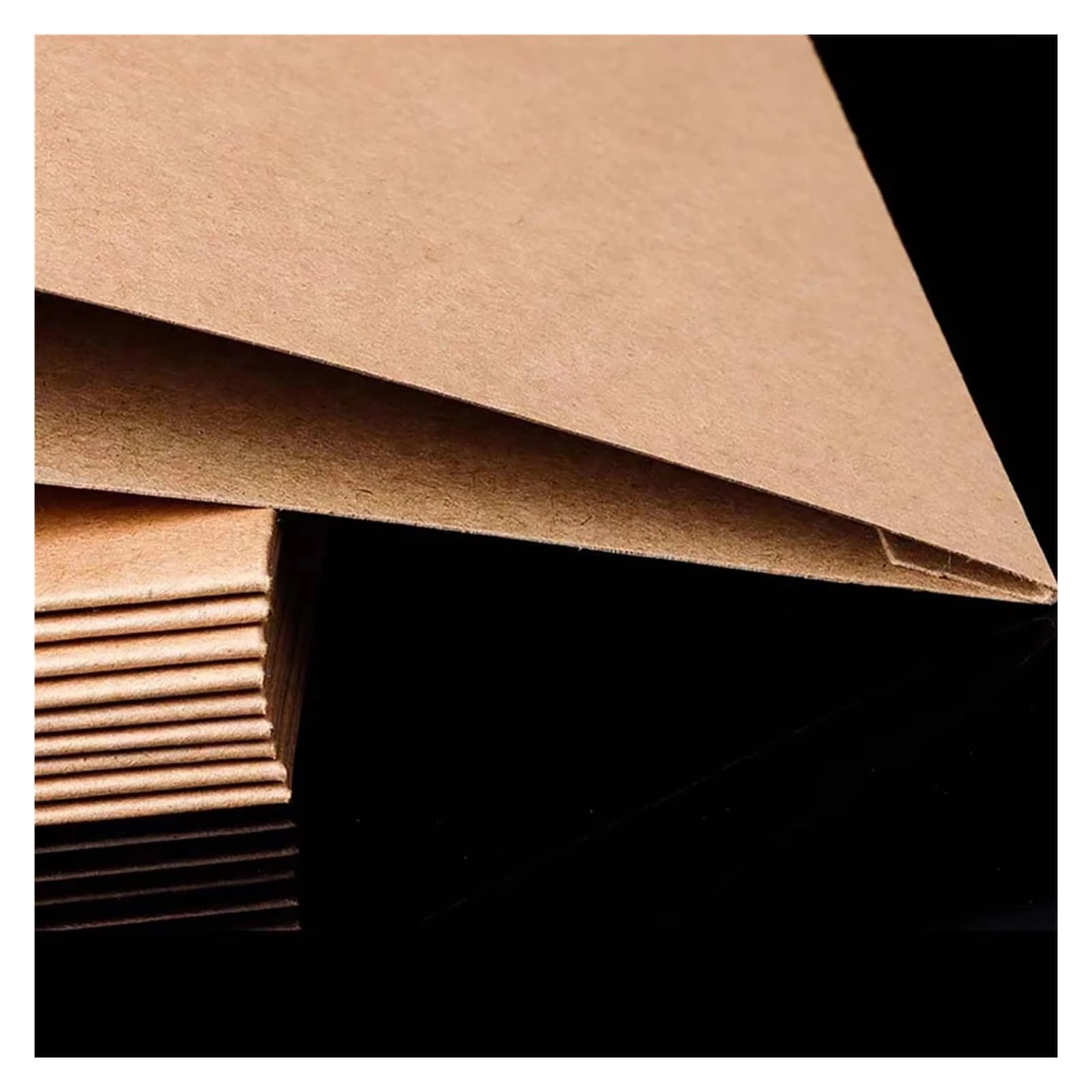 Copertine Interne per Dischi in Vinile 10 Pezzi da 12 Pollici Buste for Dischi in Vinile coperture protettive for Album for LP in Carta Kraft Interne for in antistatici(with Hole-Black)