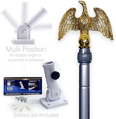 Miniatura 9 de Americana Home & Garden HS140546-BO-02 Vermont Americana States Juego de banderas verticales decorativas para la casa, 28.0 x 40.0 in con mástil de