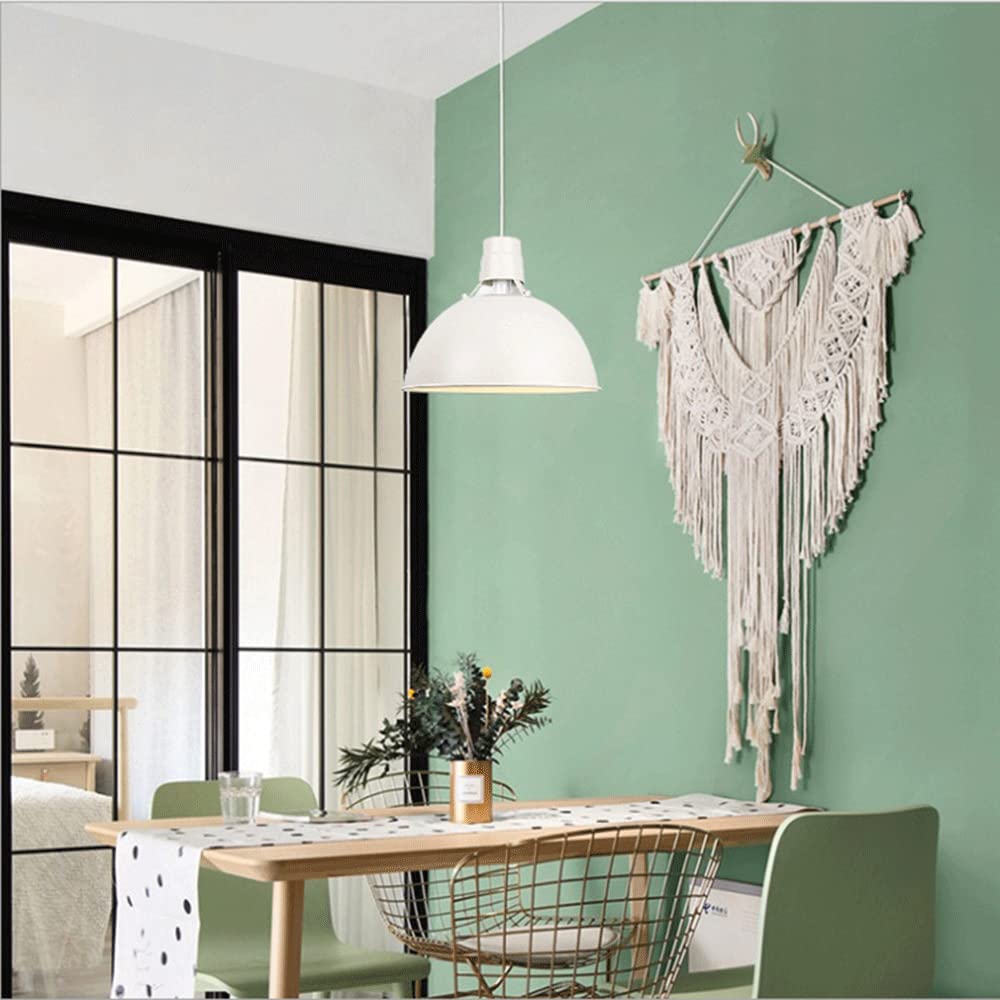 RCIDOS Luces Colgantes Vintage Semicirculares Simplicidad Lámpara Colgante Industrial Lámpara Techo Tradicional De 1 Luz Lámpara Suspensión Elegante De Herrería para Cocina, Mesita De Noche