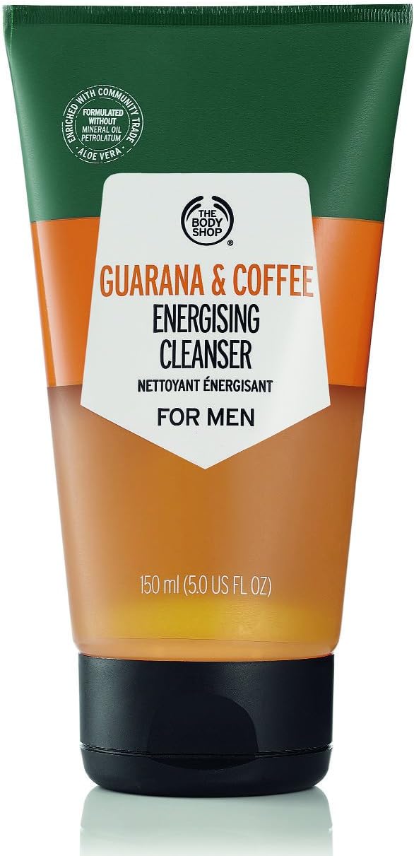 The Body Shop Guarana & Coffee Energising Cleanser for Men, 150 ml (Pack of 1)