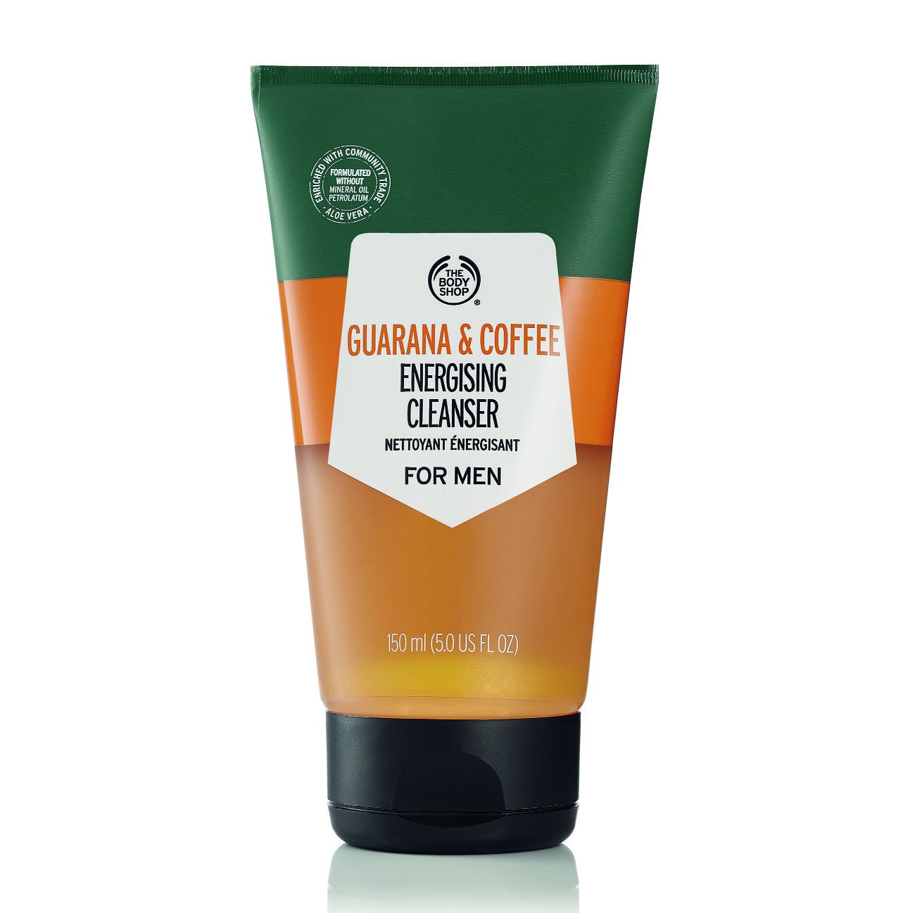 The Body Shop Guarana and Coffee Energizing Cleanser For Men 5 Fl Oz Vegan