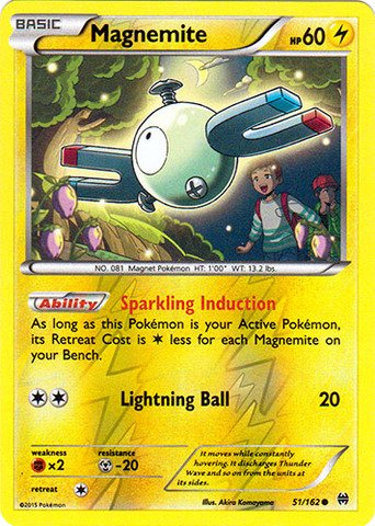 PokemonMagnemite (51/162) - XY Breakthrough - Reverse Holo