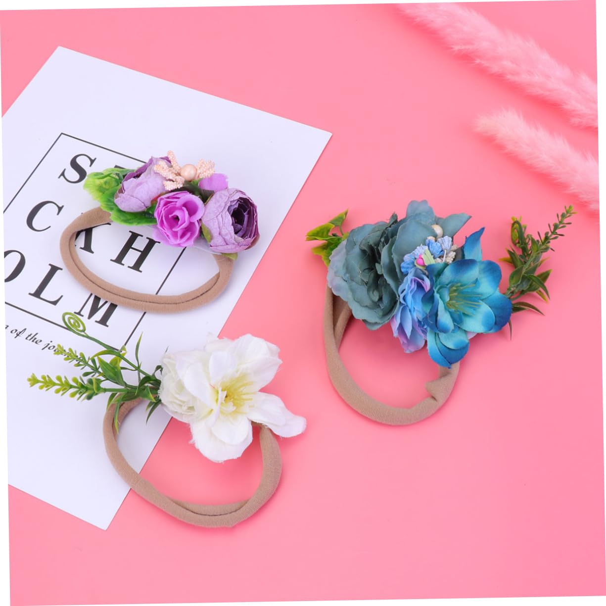 FOMIYES 9 Uds Fotografía Prop Anillo Para El Cabello Lazos Para El Cabello Lazos Para El Cabello Para Niñas Diadema Cintas Para El Cabello Para Niñas Banda Para El Cabello Diadema