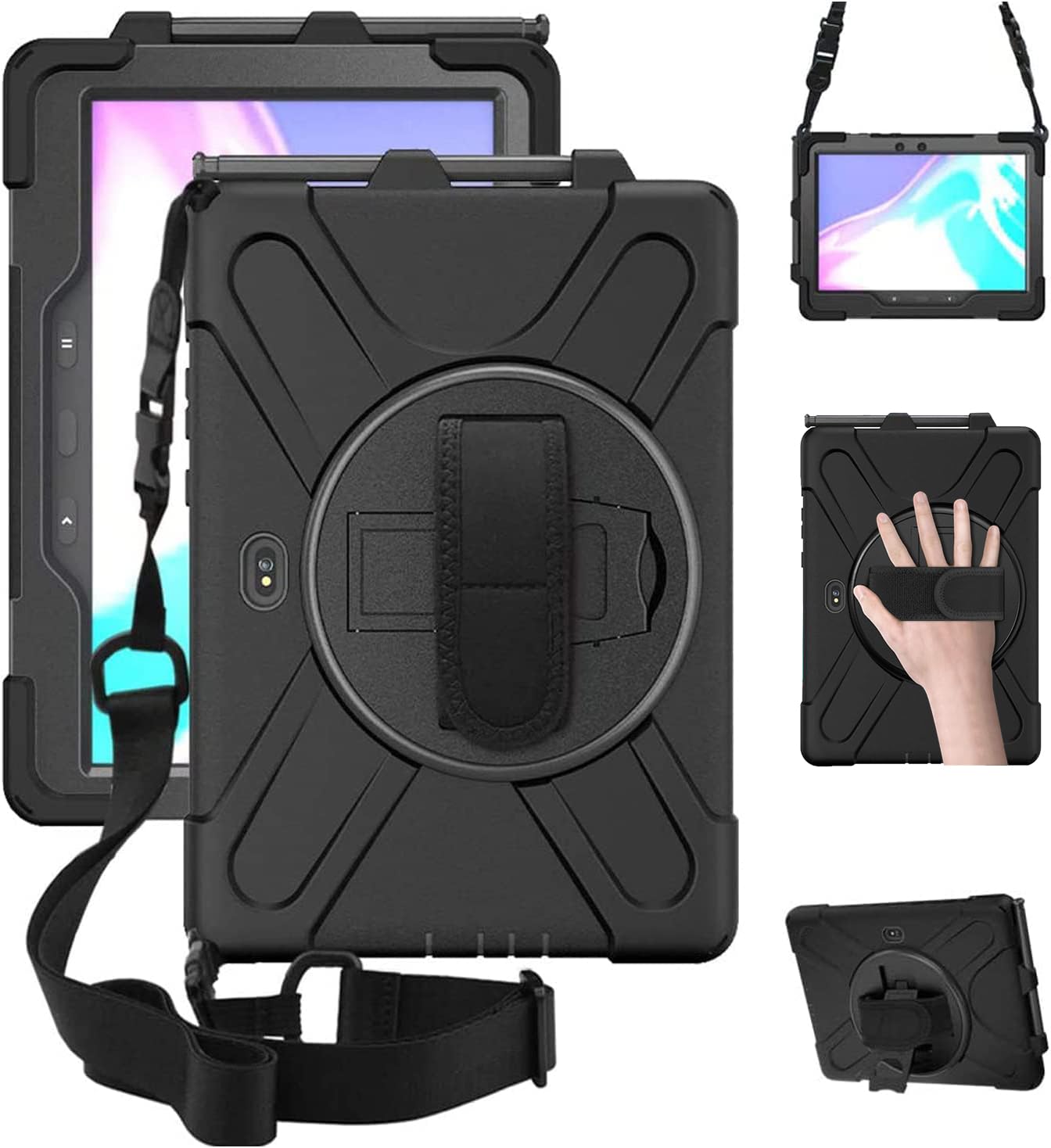DreamerX for Samsung Galaxy Tab Active5 Pro 2025/Active 4 PRO/Active PRO 10.1 Case, Heavy Duty Rugged Shockproof Drop Protection Cover with 360