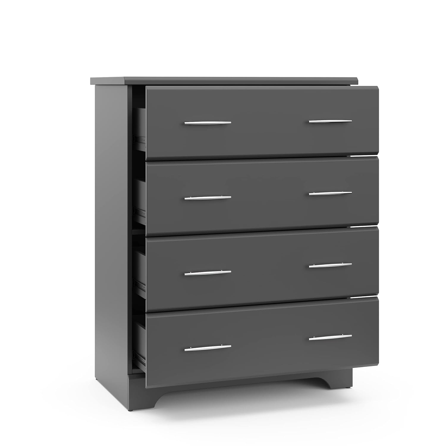 Storkcraft Brookside 4 Drawer Dresser (Gray) – Baby and Kids Bedroom Organizer, Nursery Chest, Storage Dresser With Drawers, Universal Design : Everything Else