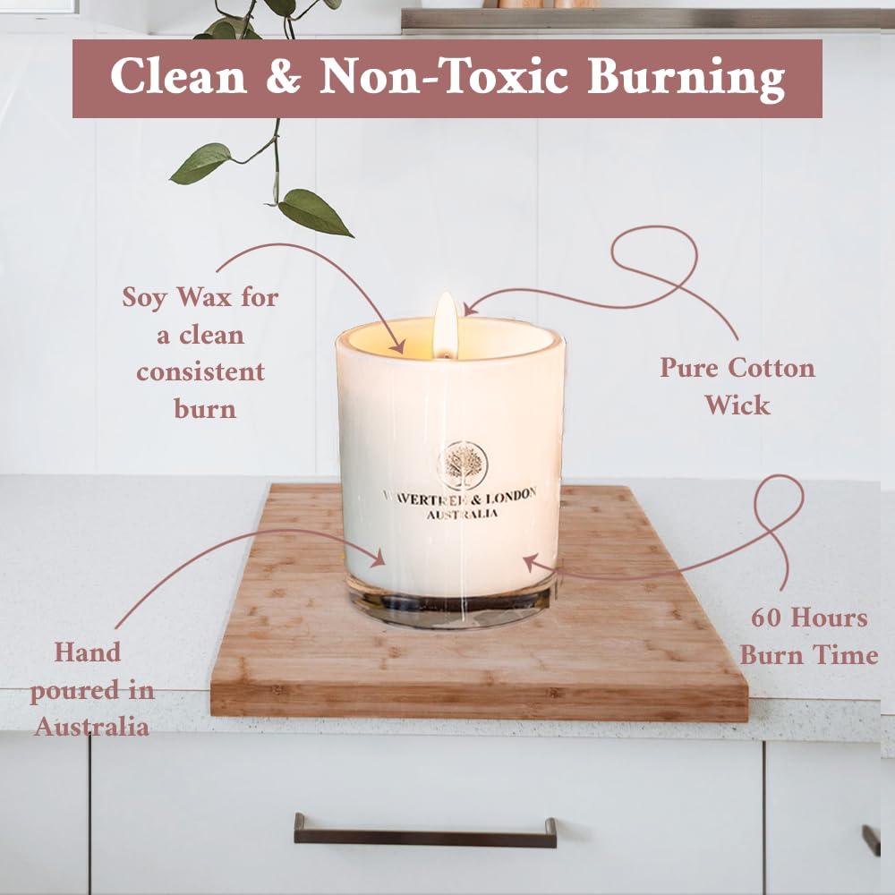 Wavertree & London ソイワックスキャンドル　サンダルウッド Amazon.com: Wavertree & London Organic English Rose Scent Soy Wax