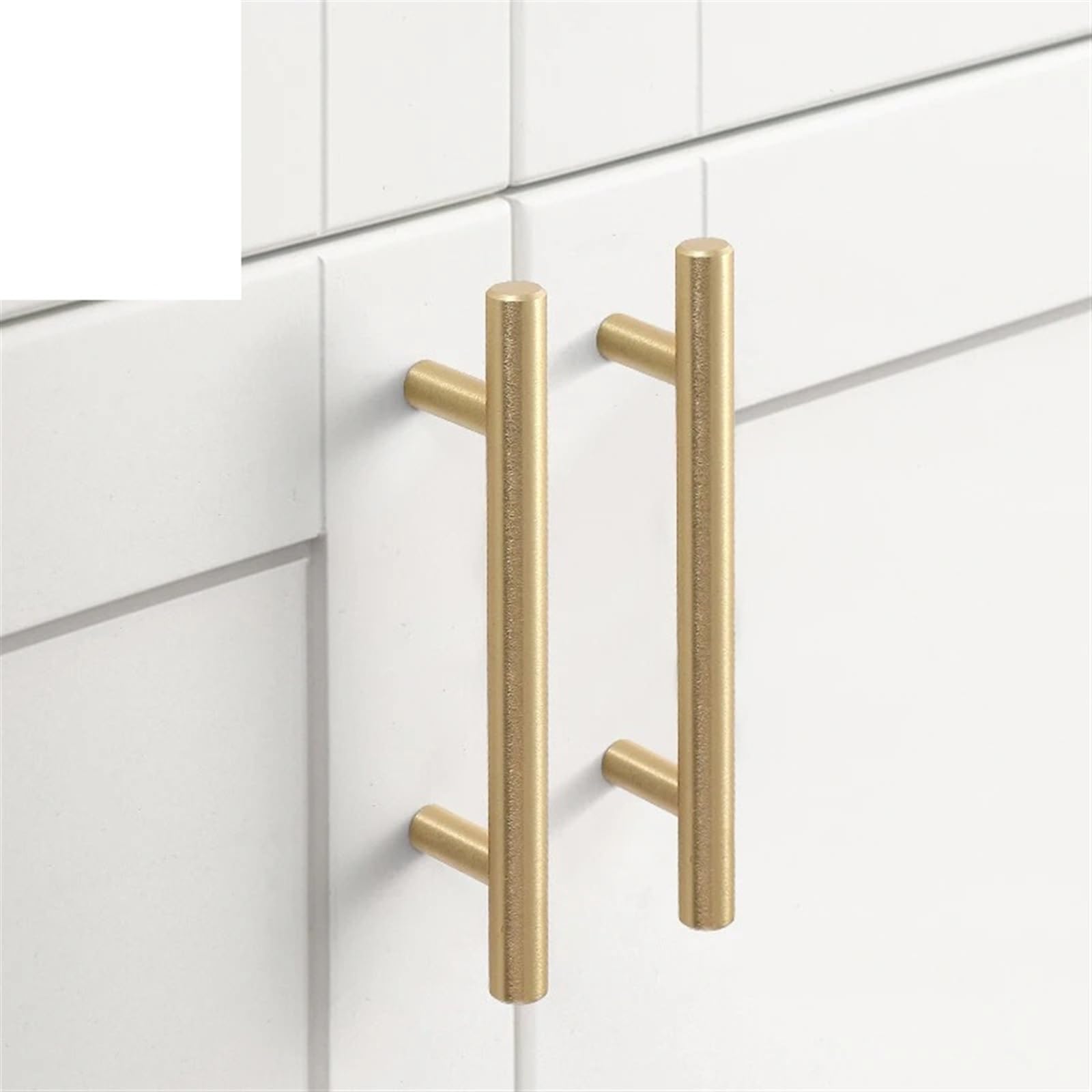 Tiradores de Muebles de Cocina 20 tiradores de cocina acero inoxidable cepillado con forma T for puertas, pomos y manijas for gabinetes, for muebles(20pcs Black 96mm)