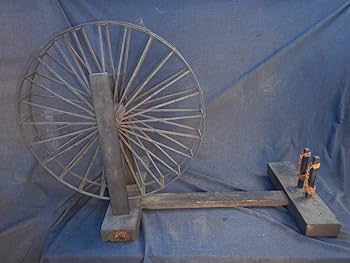 昭和レトロ 当時物 木製 古木 古道具 糸巻き機 糸車 古民家 古民具 織り用具 レトロ古民具『木製 糸巻き 木枠 糸車 』中古1個 - いと市場