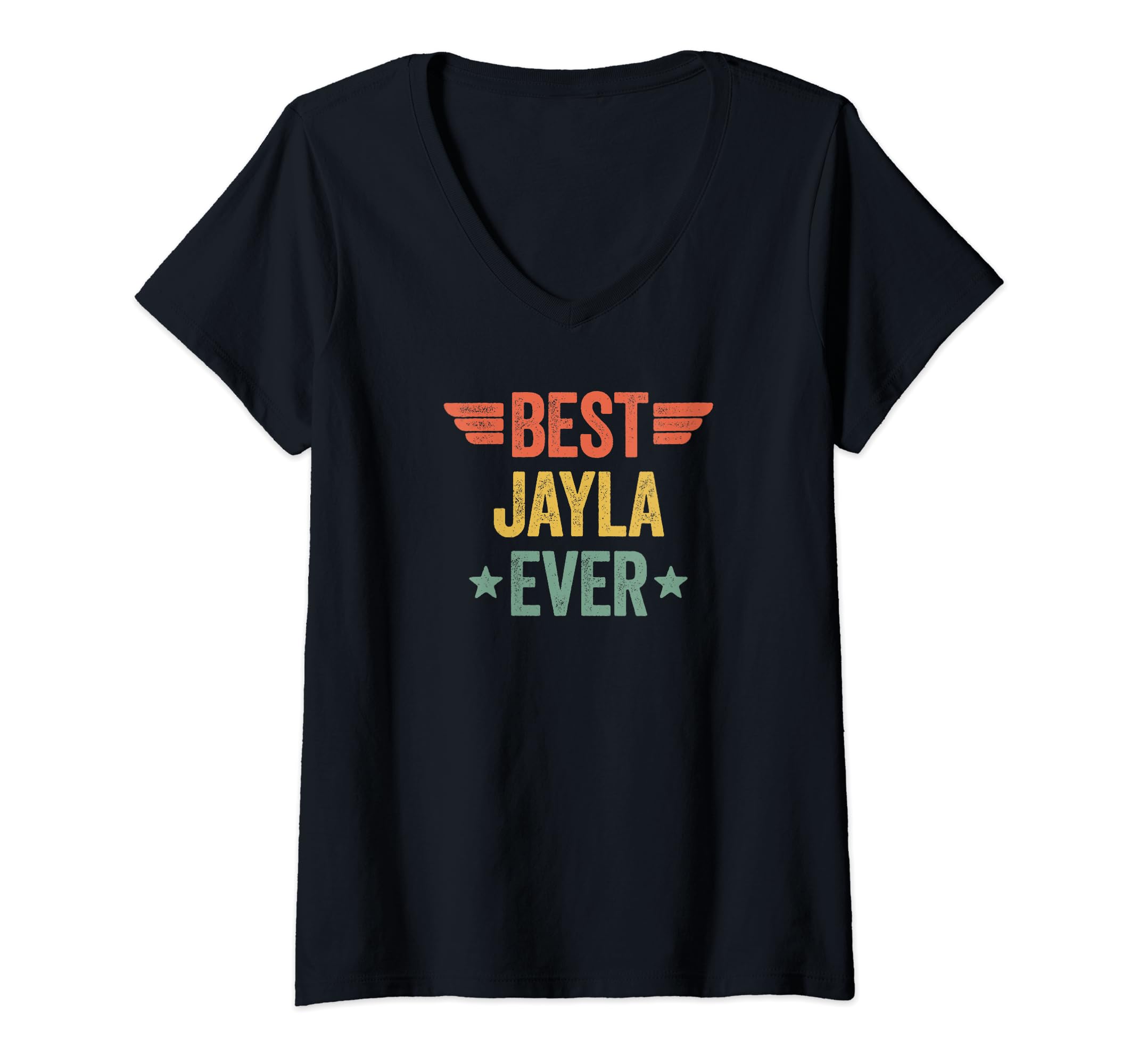 Best Name EverBest Jayla Ever V-Neck T-Shirt