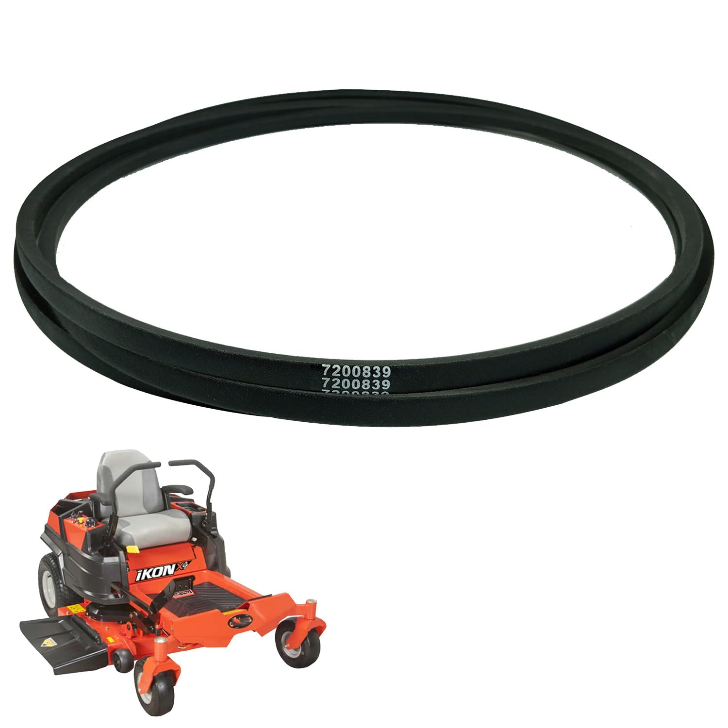 Cinghia di copertura per tosaerba Gravely Ariens Edge Zero Turn, 132 x 364 cm, pezzo di ricambio 07200839