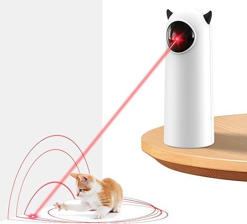 Miniatura 1 de Juguetes láser para gatos de interior, 2025 recientemente actualizado Juguete para gatos activado por movimiento de trayectoria, puntero láser