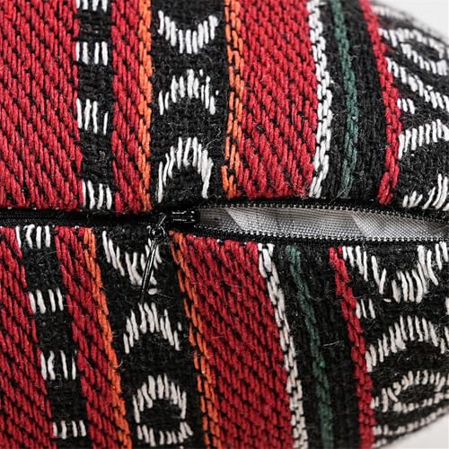 Housse de coussin bohème en polyester coton | Déco salon douce multicolore