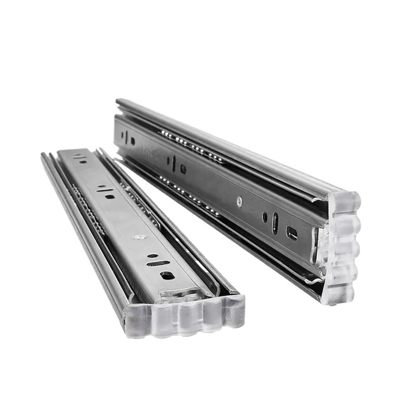 Shiketong One Color 3-Section Silent Drawer Slides - Resistant Cabinet Hardware For Smooth Operation(35Cm)