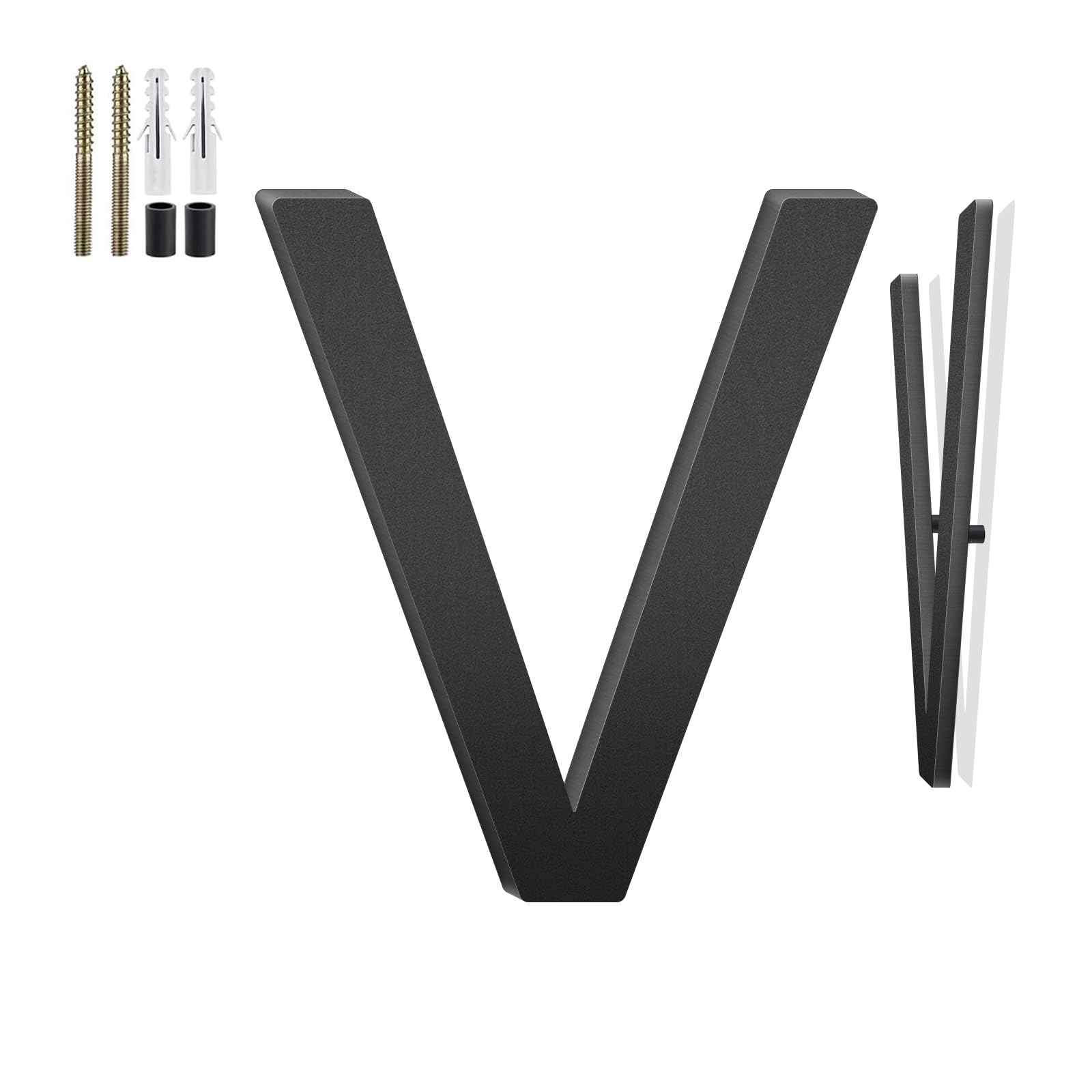 12 Inch Floating House Numbers and Metal Letters for Outdoor Signs, House Numbers for Outside, Aluminum Address Letters and Numbers for Door, Mailbox,