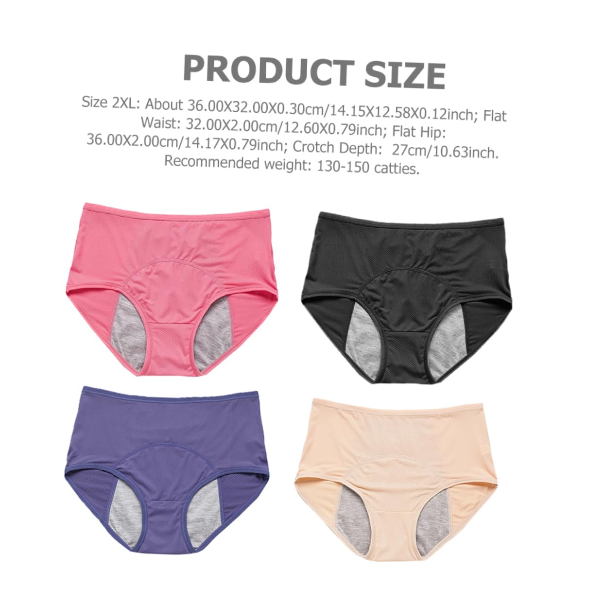COLLBATH Ropa Interior Menstrual A Prueba De Fugas Bragas Menstruales para Mujeres Bragas Sin Costuras para Mujeres