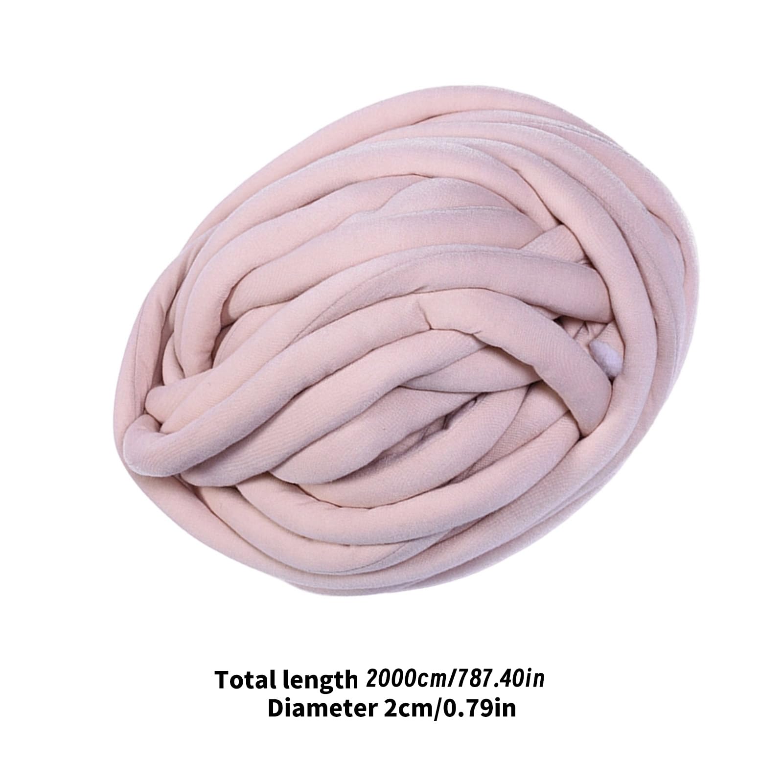 Filato di cotone multiuso, 18 m x 2 cm, filato per lavori a maglia per bambini, cestini, sciarpe, decorazione della casa, filato di cotone multiuso per uncinetto, 18 m x 2 cm