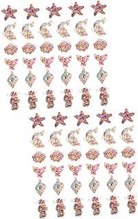 VILLCASE 120 Peças Acessórios De Cola DIY Capa De Telefone Decoração Scrapbook Embelezamento Miniture Decoração Encantos De Telefone Celular Conchas Encantos Oceano Praia Mar Concha Oceano