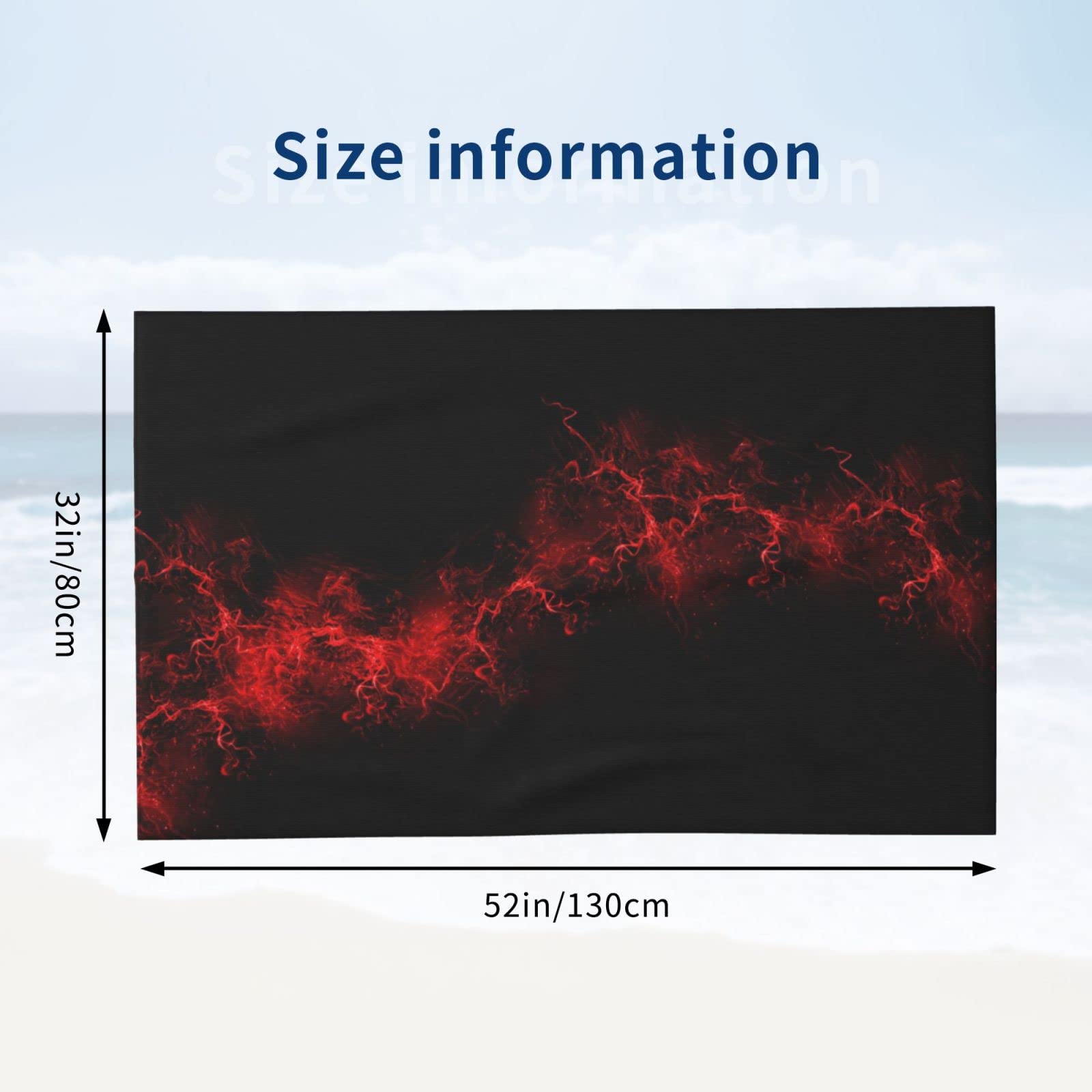 BUULOO Serviette de bain en microfibre à séchage rapide, 80 × 130 cm, idéale pour la plage, le sauna, la plage, l'hiver, les hommes et les femmes