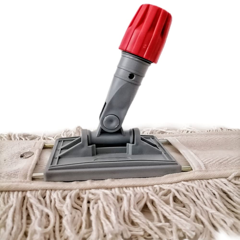 Scopa a Frange in Cotone 100% con Telaio Supporto Lava Pavimento di cm 40-60-80 Panno Professionale Prodotto Made in Italy di Alta qualita'-Scopa con Telaio cm 80