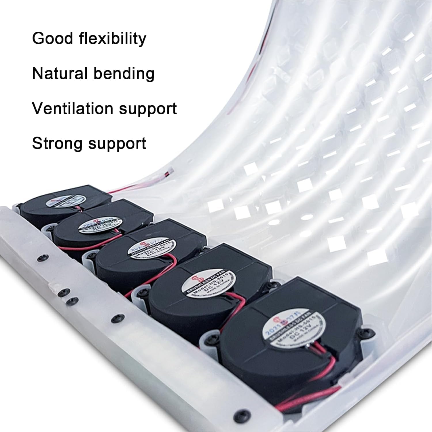 Icy Seat - Cuscino di raffreddamento per sedile auto Icy Seat, cuscino rinfrescante per sedile auto con 24 ventole e massaggio a 6 modalità, cuscinetto per sedile ventilato e traspirante