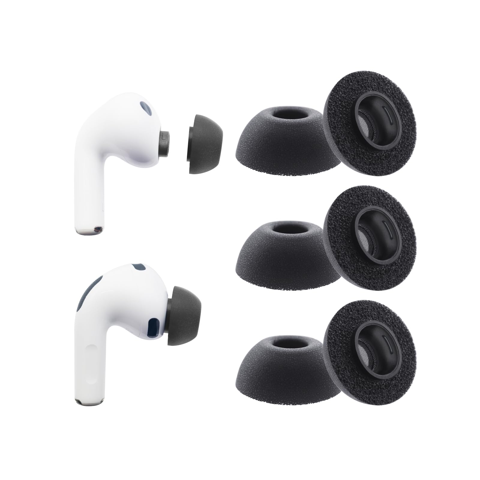 Klowcok Replacement Foam Ear Tips for AirPods Pro 3 Earbuds, Large