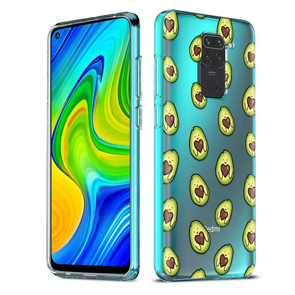 Yoedge Custodia Per Xiaomi Redmi Note 9 4G - 3 Pezzi, Morbida Trasparente Con Disegno Natalizio (Alce) - 2