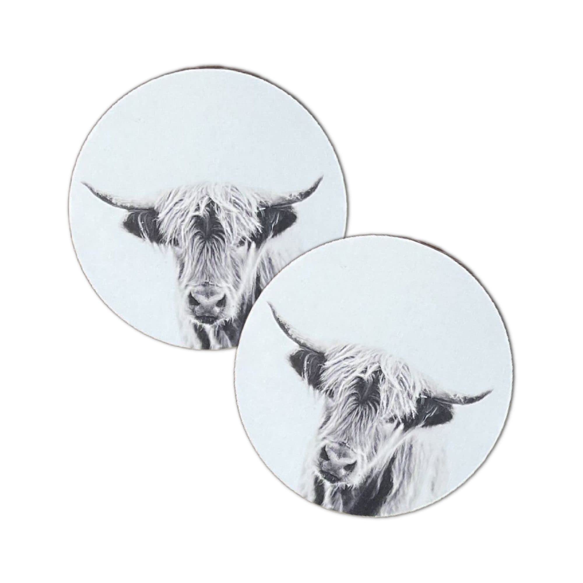 LashicornHighland Dairy Cow Cardstock Cutouts for Freshies | 12 Pack | 2.5" Inch Circles | Freshie Supplies | Western Designs