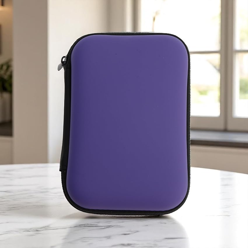 Generic 1Pcs Cable Organizer Bag Rettangolo Tinta Unita 2.5 