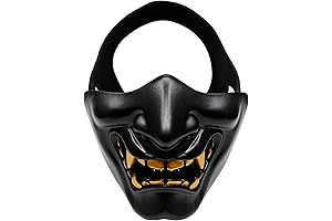 AOUTACC Airsoft Samurai Mask: Evil Demon Guardian of Japanese Tradition
