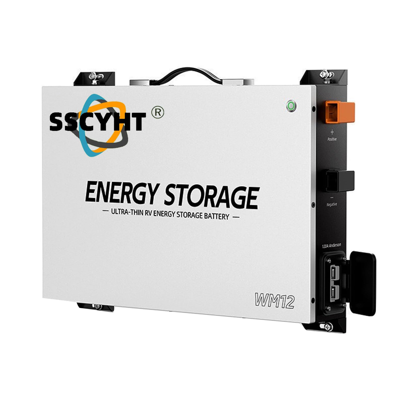 Batteria LiFePO4 Ultrasottile e Portatile da Parete per l'accumulo di energia, 12 V, 100 Ah, 80 Ah, 50 Ah, Pacco Batteria al Litio Ferro fosfato per Camper e Campeggio