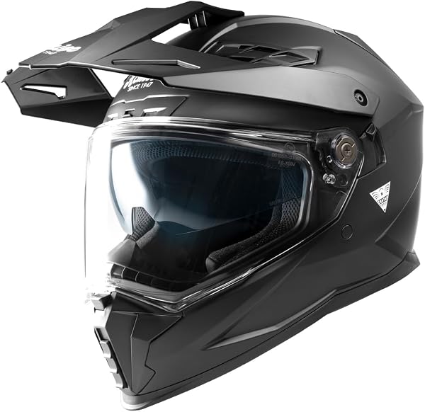コミネ(KOMINE) 2026モデル バイク用 01-199 HK-199 アドベンチャーヘルメット ラーマ Mat Black M - 1
