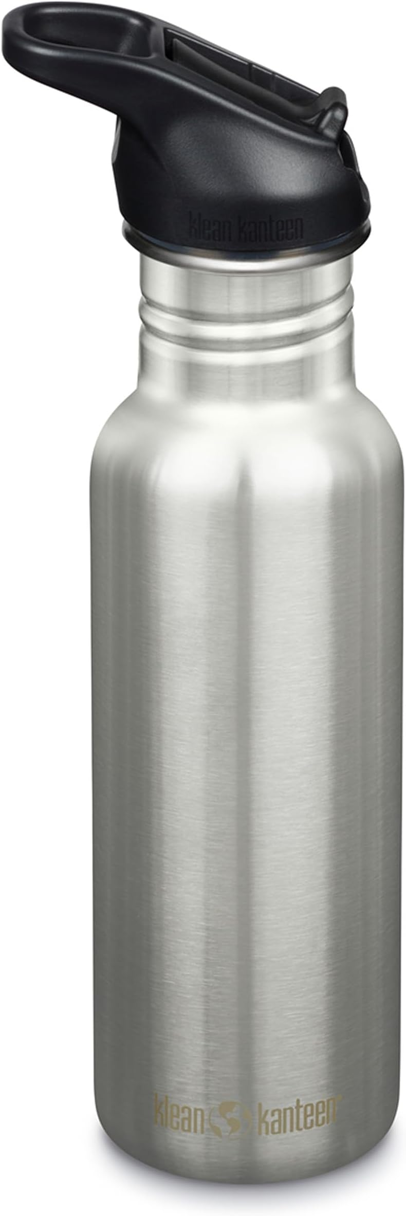 Klean Kanteen 530ml Classic Water Bottle with Straw, 100% Leakproof